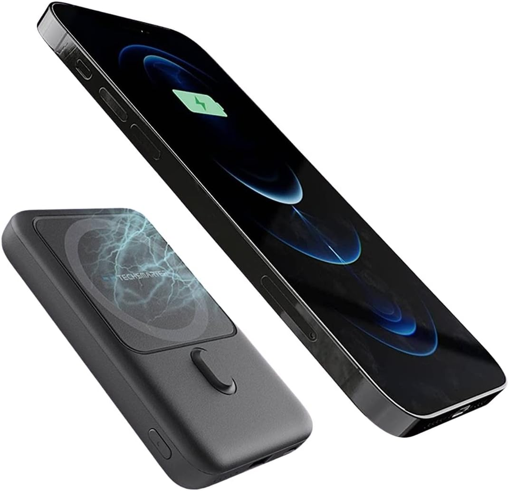 MagBoost Portable Charger 10K Kickstand, Black