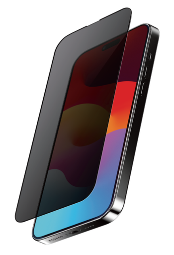 [OKTG08] OFKOZ ANTI SPY  3D GLASS iPhone 15 Pro Max , Black